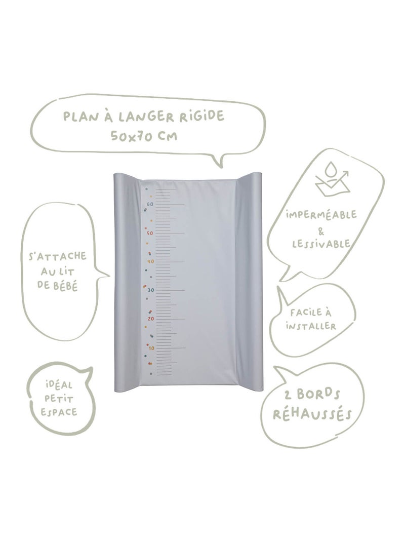 Babycalin - trocador de bolinhas ultraleve 50 x 70 cm - 100% pvc - cinza Multicolorido - Kiabi