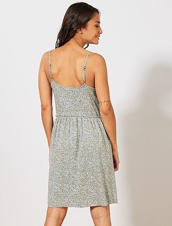 Babydoll em malha soltinha - Kiabi