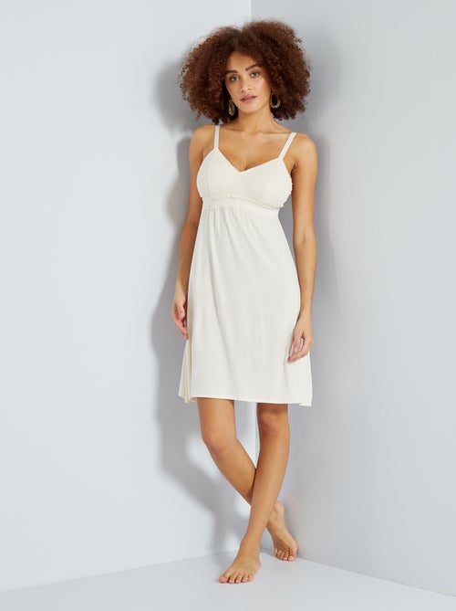 Babydoll em viscose - Kiabi