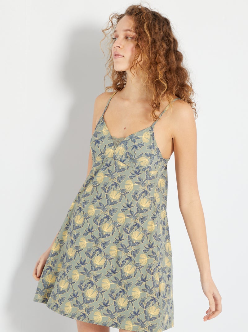 Babydoll estampado BEGE - Kiabi