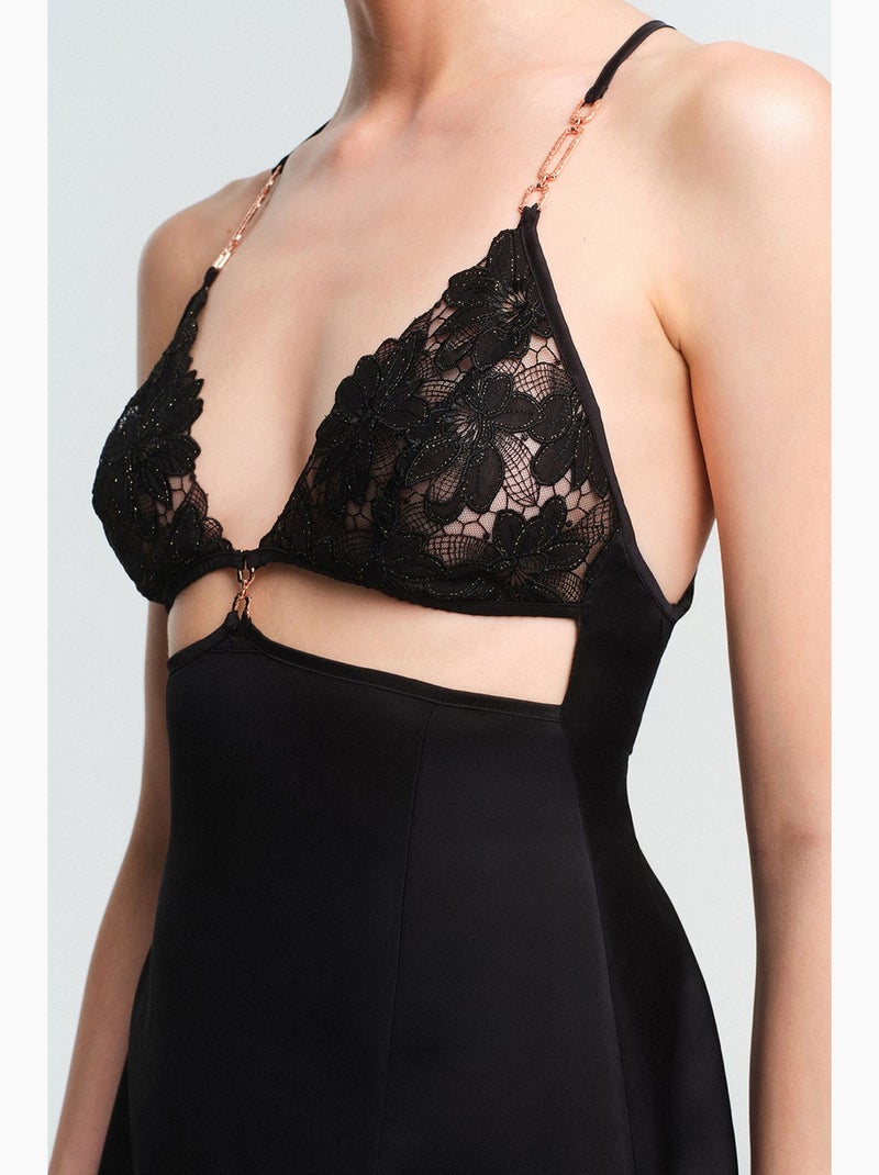 Babydoll obsidia feminino penti Preto - Kiabi