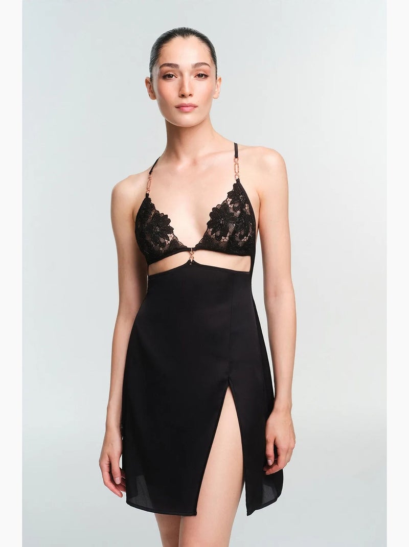 Babydoll obsidia feminino penti Preto - Kiabi