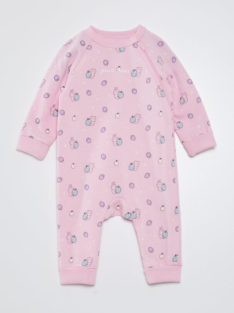 Babygro com motivo 'animais' ROSA - Kiabi