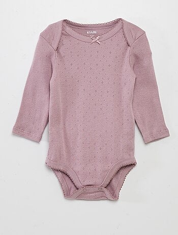 Babygro de manga comprida e gola americana - Lote de 3