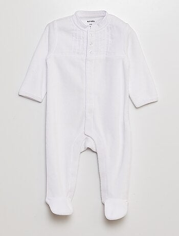 Babygro em veludo para cerimónia