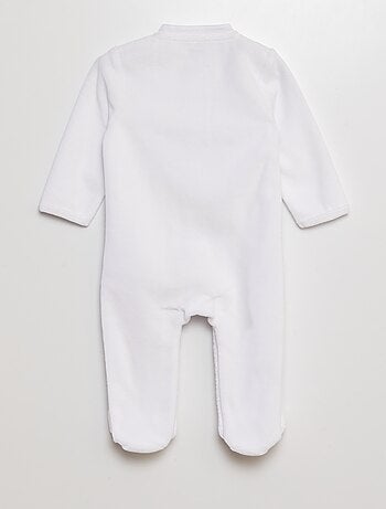Babygro em veludo para cerimónia