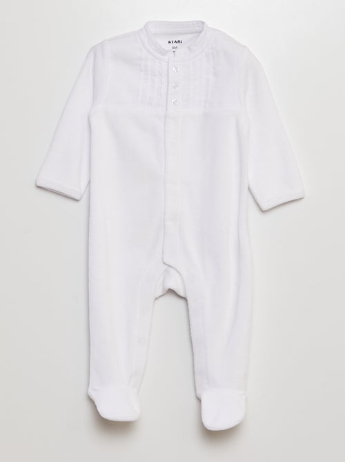 Babygro em veludo para cerimónia - Kiabi