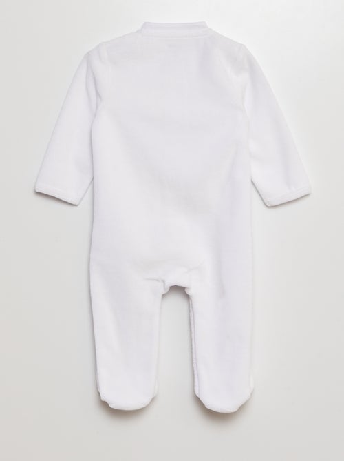 Babygro em veludo para cerimónia - Kiabi
