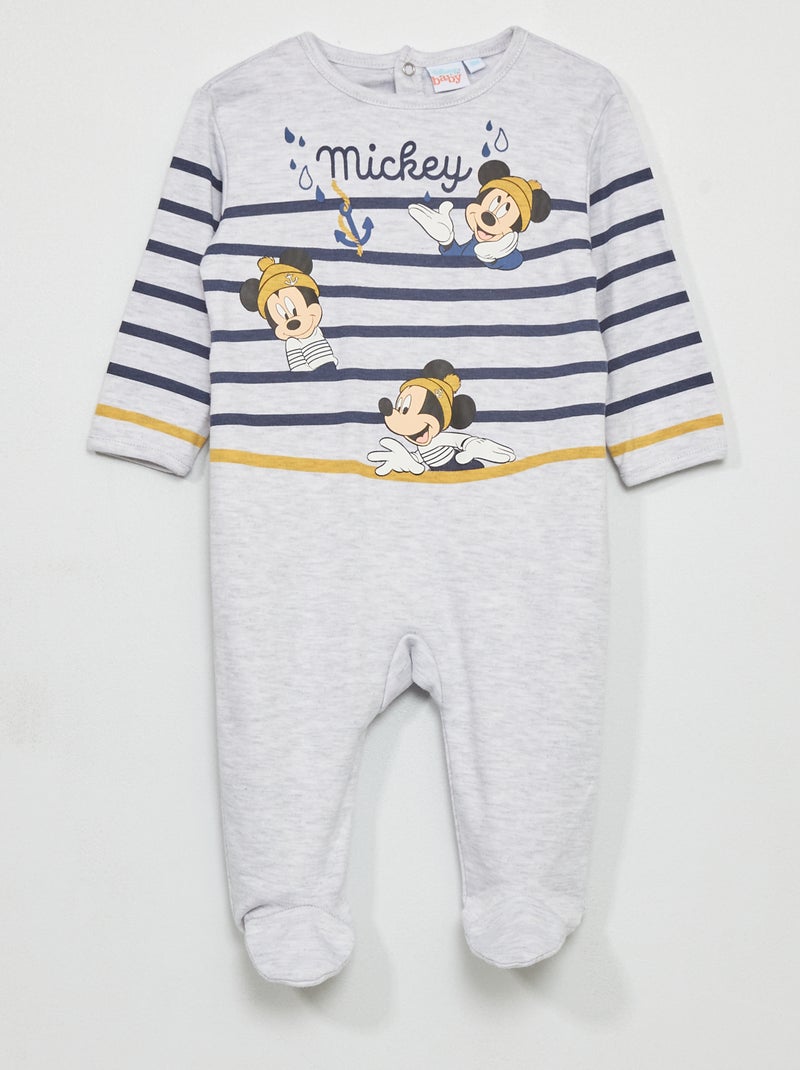 Babygro 'Mickey' 'Disney' Cinza - Kiabi