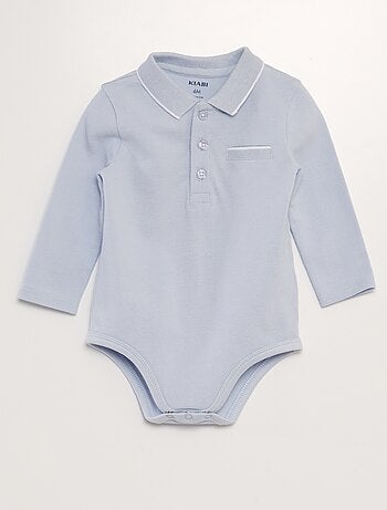Babygro polo de manga comprida
