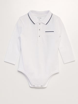 Babygro polo de manga comprida