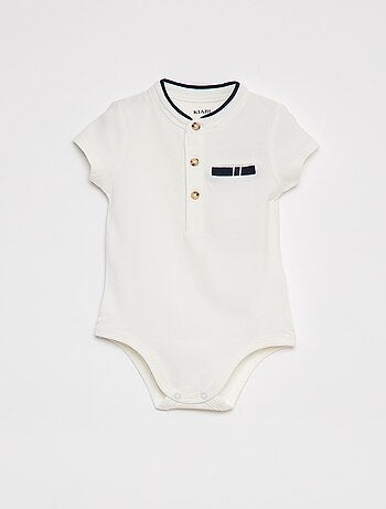 Babygro polo de manga curta