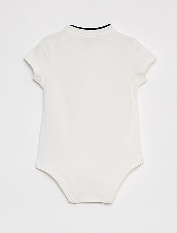 Babygro polo de manga curta