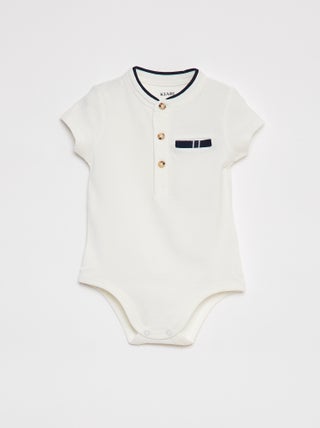 Babygro polo de manga curta