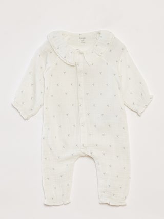 Babygro sem pés com gola de fantasia