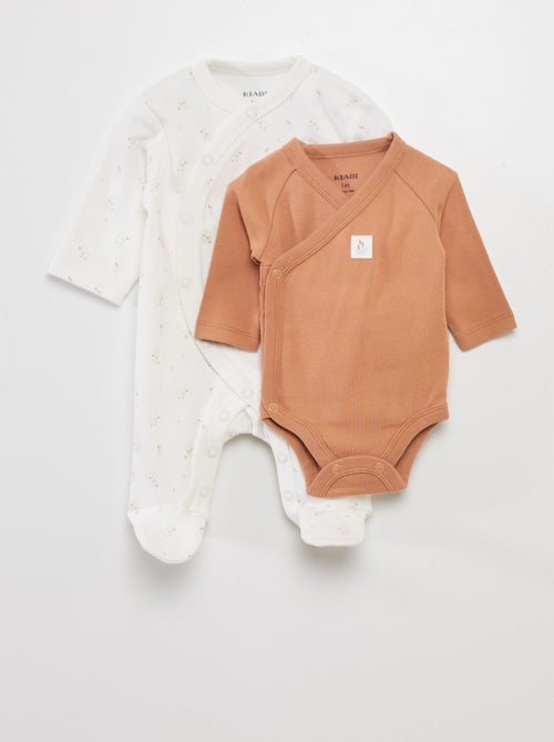 Babygrow + body - 2 peças - Kiabi