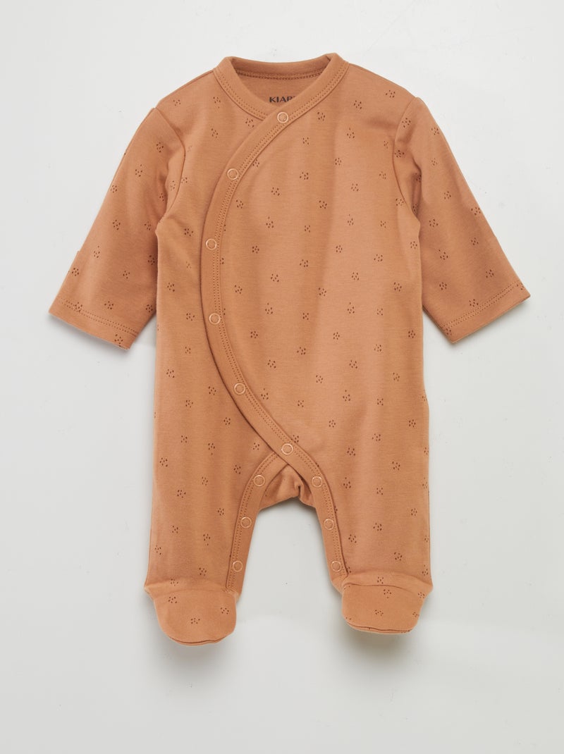 Babygrow + body - 2 peças CASTANHO - Kiabi