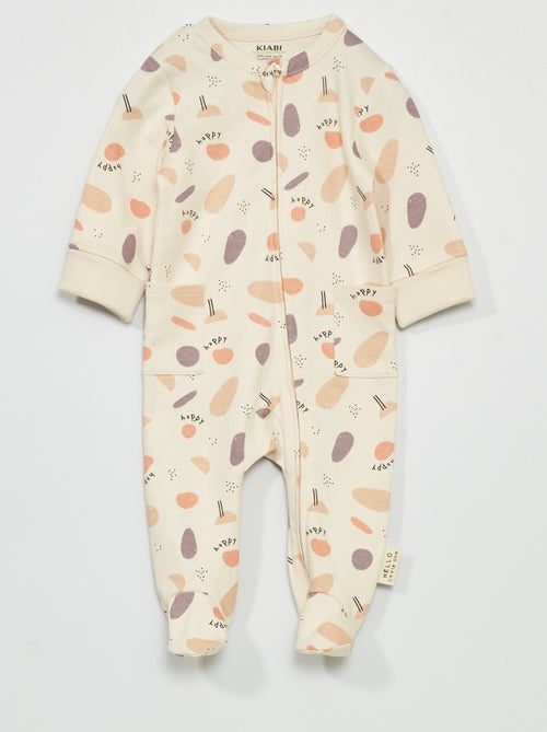Babygrow com abertura com fecho - Kiabi