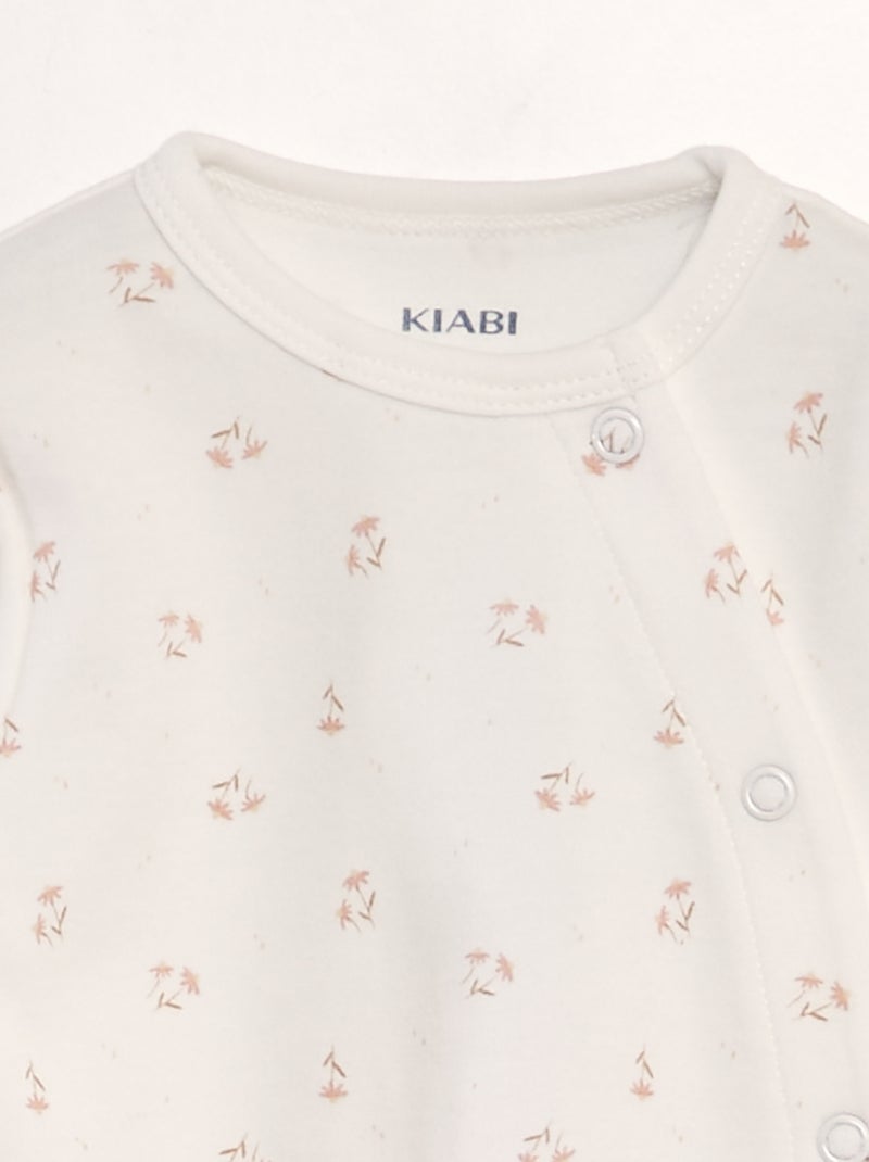 Babygrow com estampado BRANCO - Kiabi