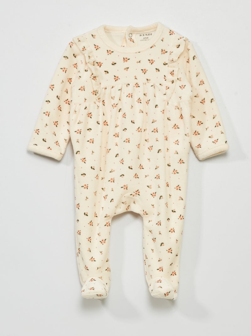 Babygrow com estampado de fantasia BRANCO - Kiabi