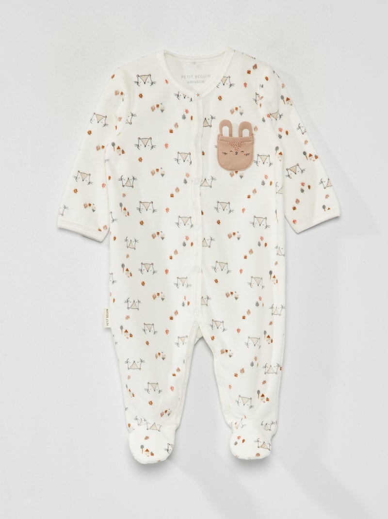 Babygrow com estampado 'Petit Beguin' Estampado - Kiabi