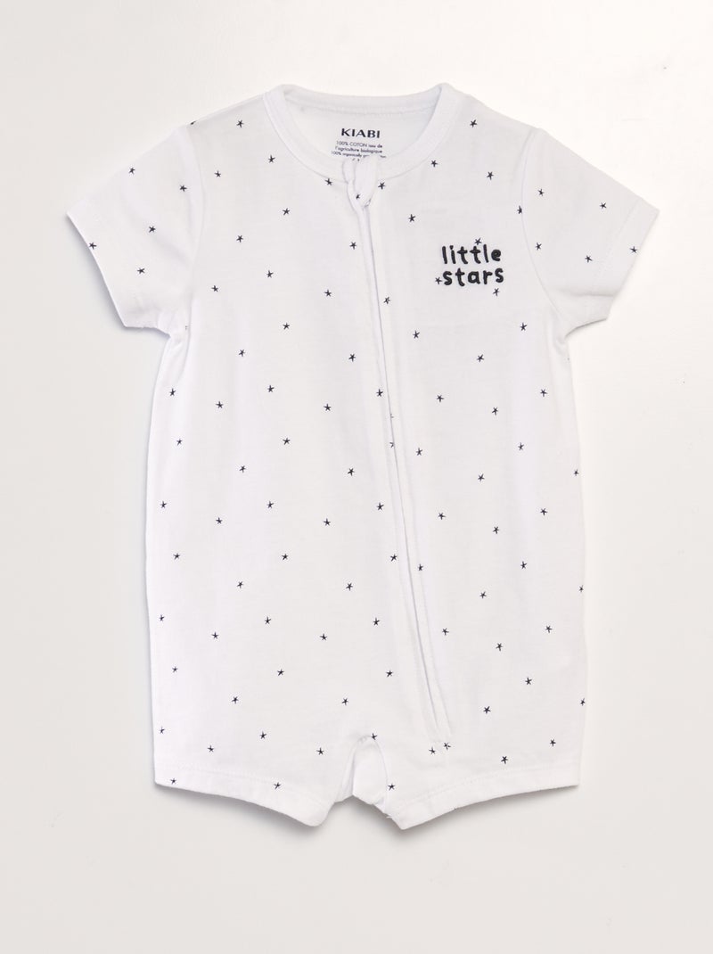 Babygrow com motivo BRANCO - Kiabi