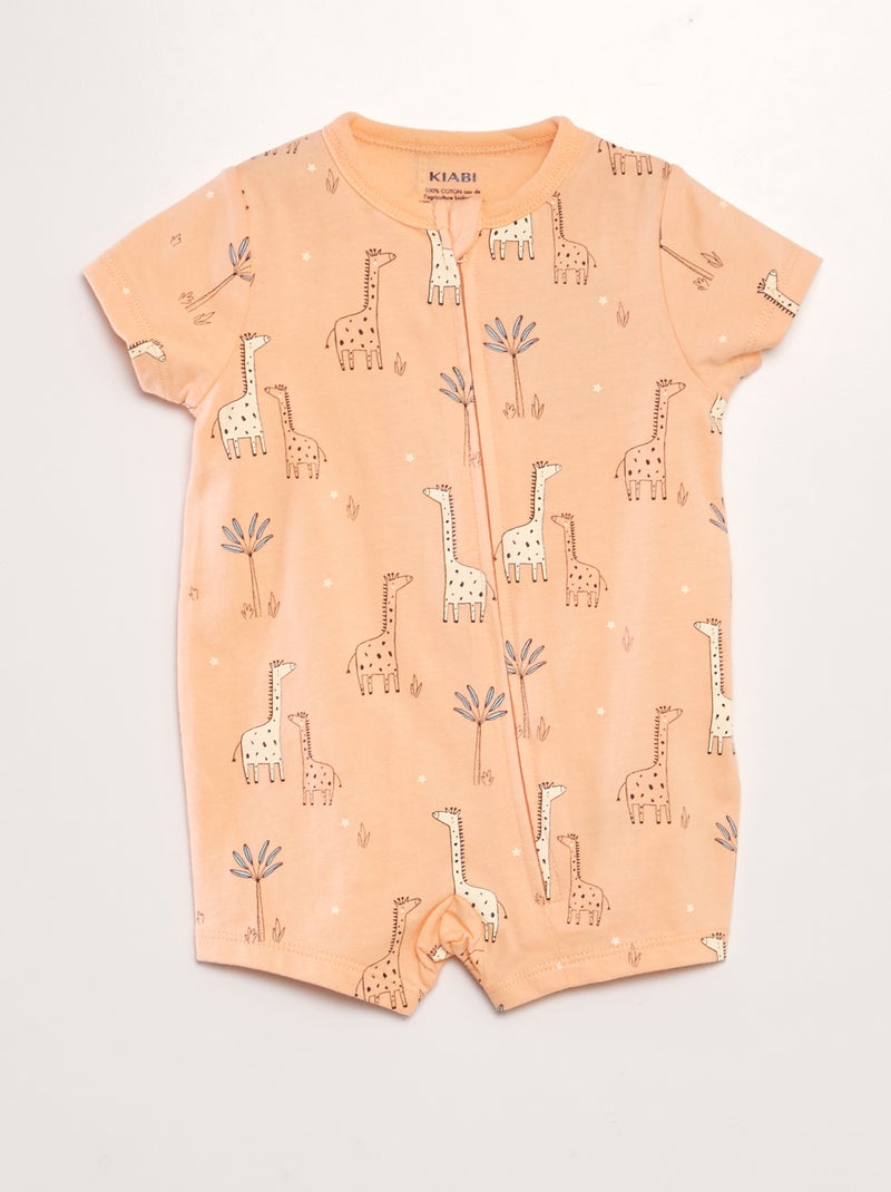 Babygrow com motivo LARANJA - Kiabi