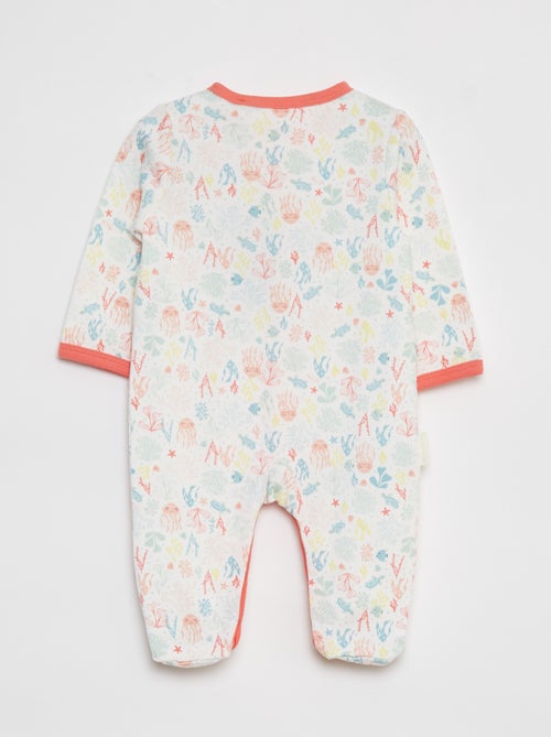 Babygrow com pés 'Petit Béguin' - Kiabi