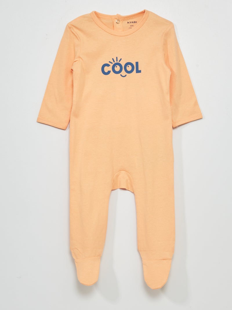 Babygrow de jersey LARANJA - Kiabi