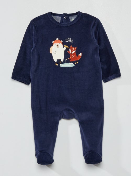 Babygrow de veludo - Kiabi