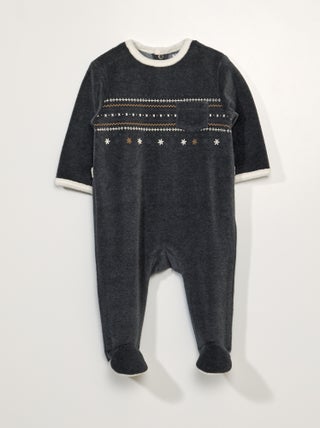 Babygrow de veludo