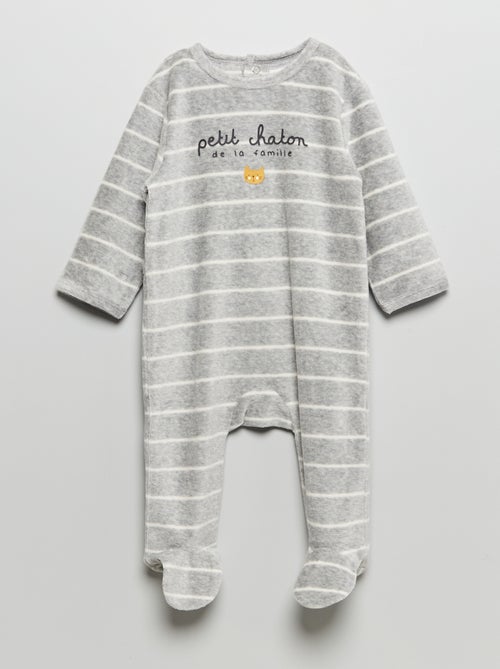 Babygrow de veludo - Kiabi