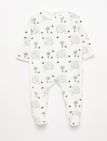 Babygrow de veludo com desenho