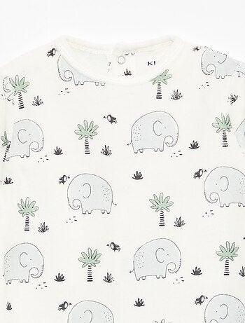 Babygrow de veludo com desenho