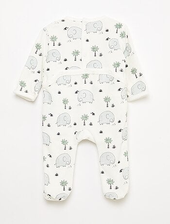 Babygrow de veludo com desenho