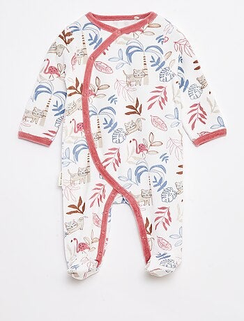 Babygrow de veludo com pés