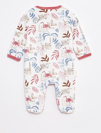 Babygrow de veludo com pés