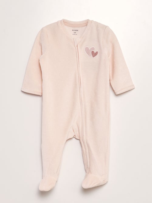 Babygrow de veludo - Kiabi