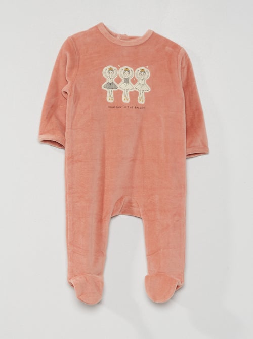 Babygrow de veludo - Kiabi