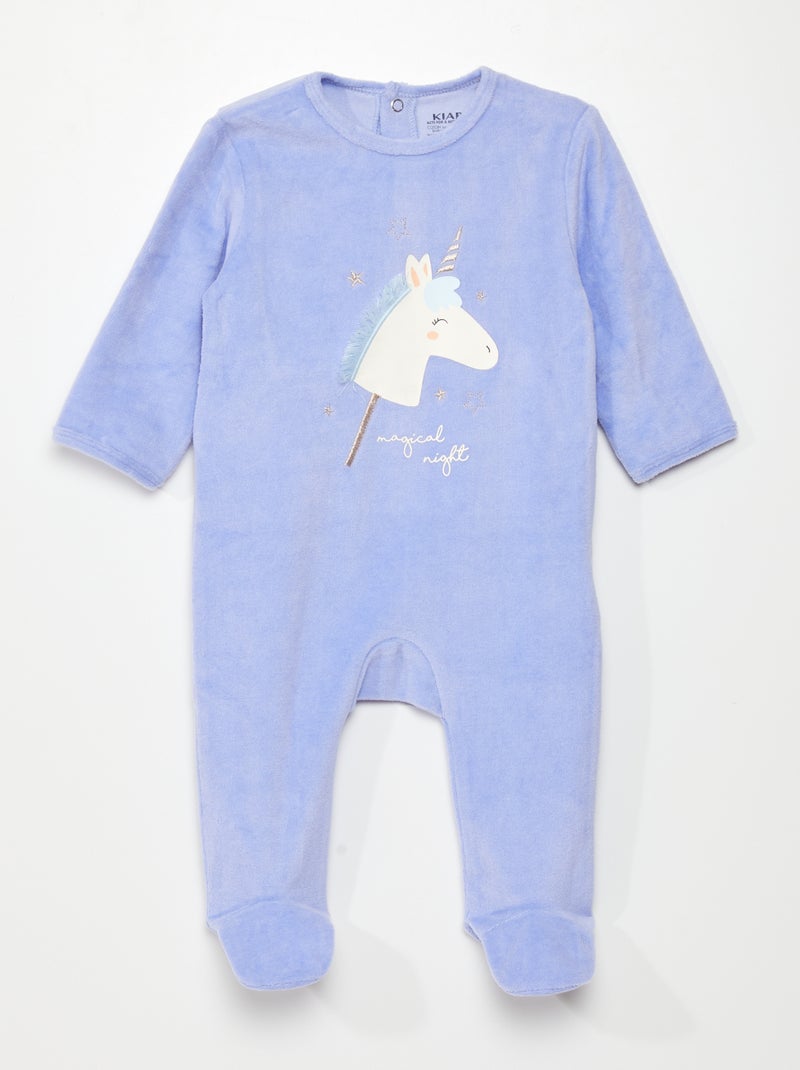 Babygrow de veludo VIOLETA - Kiabi