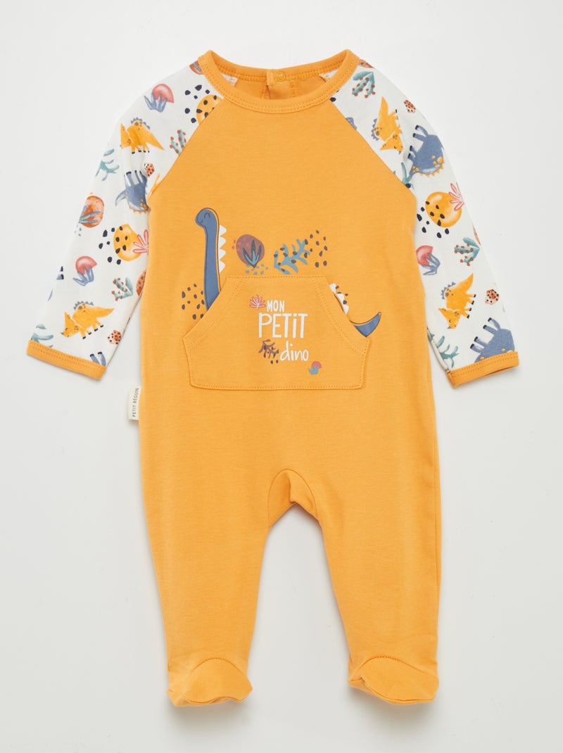 Babygrow 'dinossauros' AMARELO - Kiabi