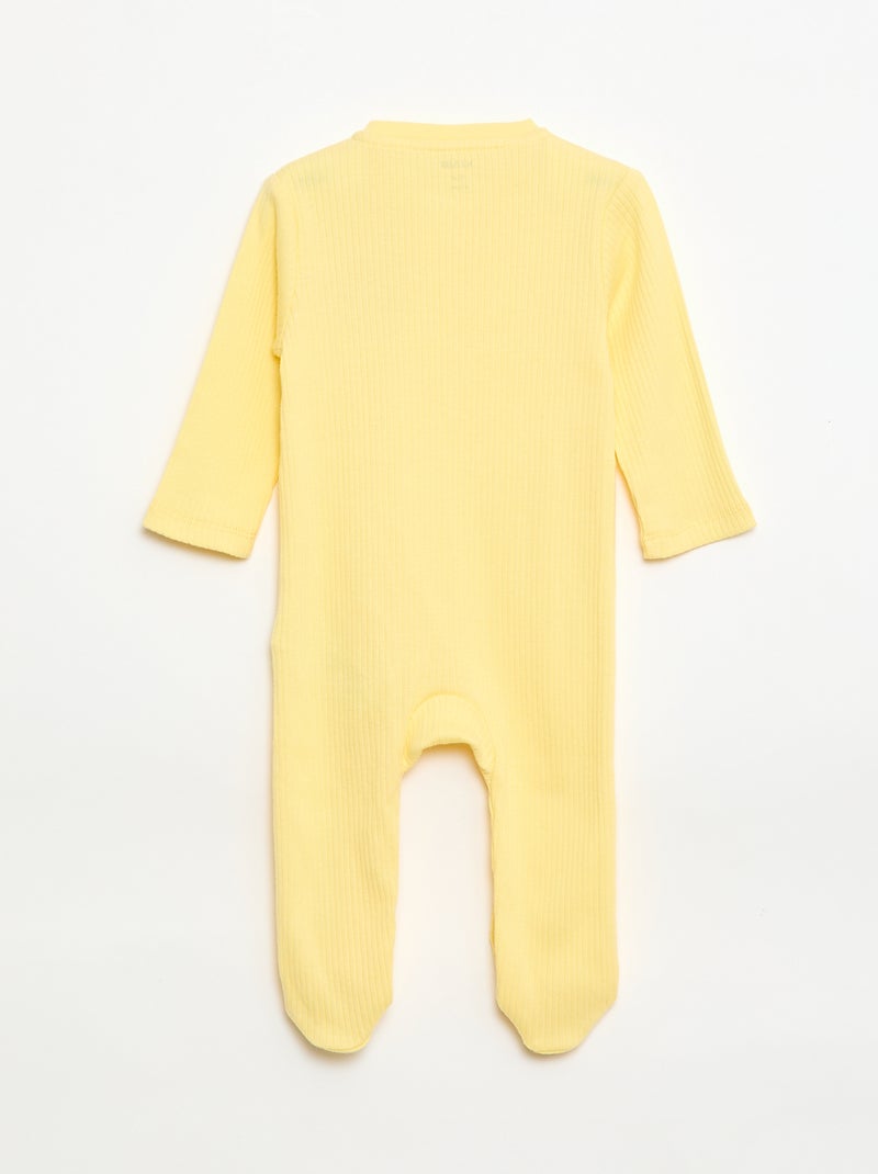 Babygrow em algodão Amarelo - Kiabi