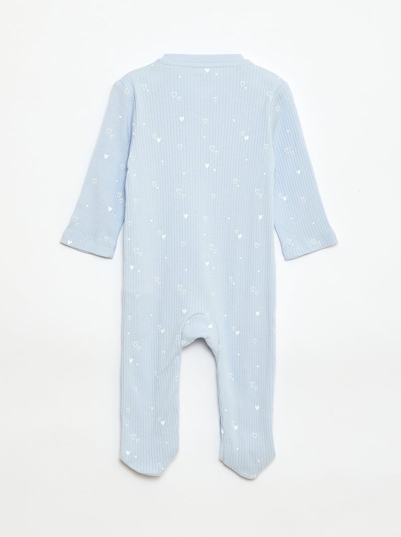 Babygrow em algodão Azul - Kiabi
