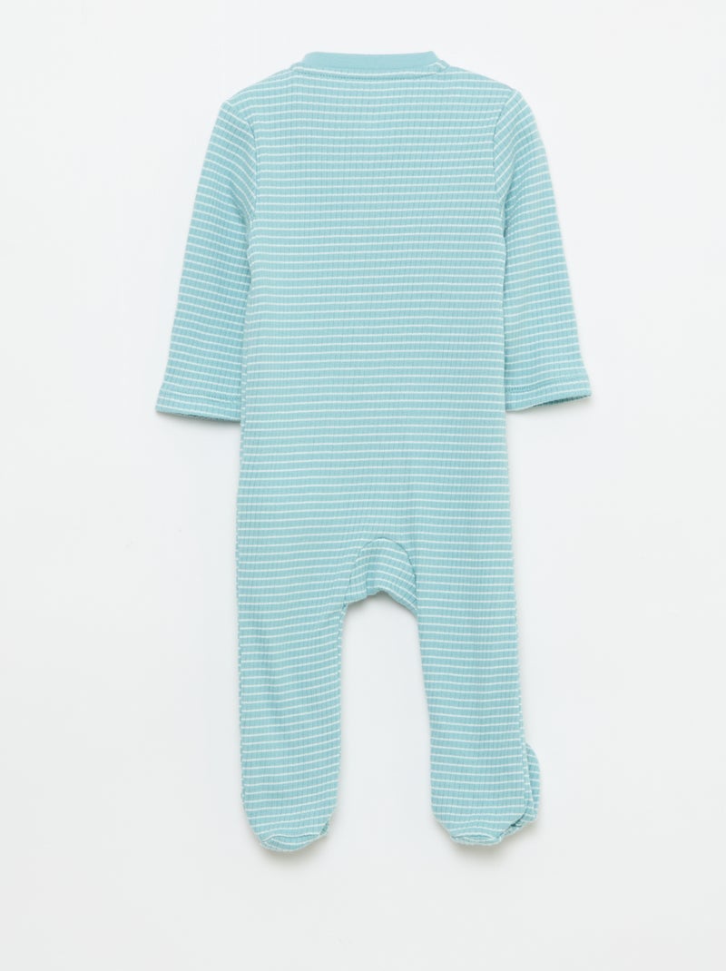 Babygrow em algodão Azul - Kiabi