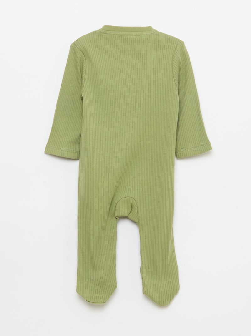 Babygrow em algodão Caqui - Kiabi