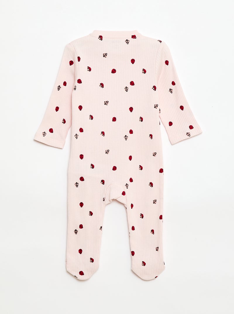Babygrow em algodão Rosa - Kiabi