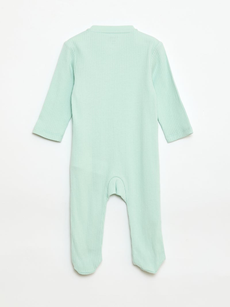 Babygrow em algodão Verde - Kiabi