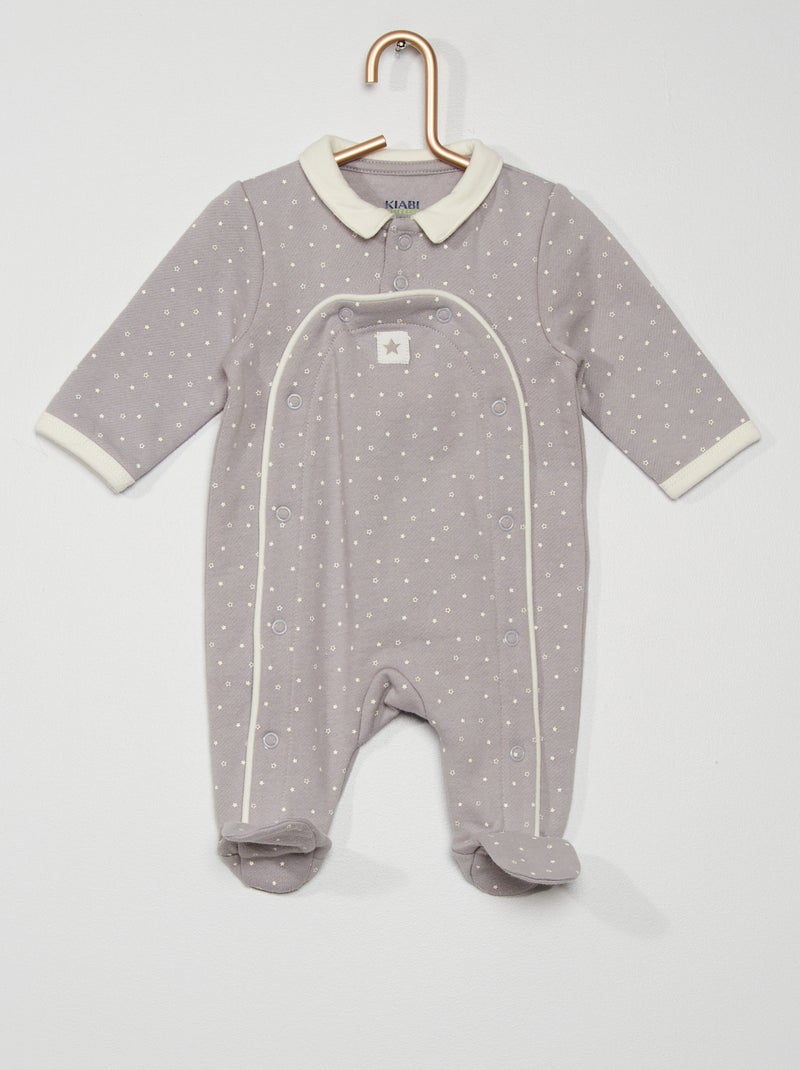 Babygrow em moletão CINZA - Kiabi