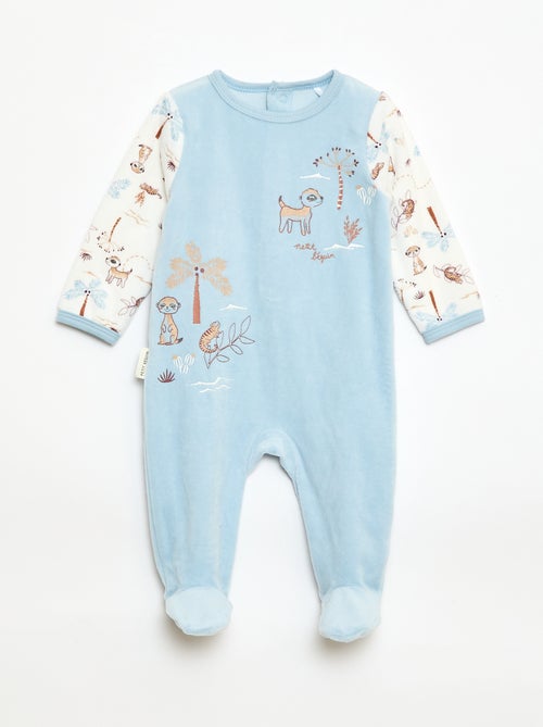 Babygrow em veludo 'Petit Beguin' - Kiabi