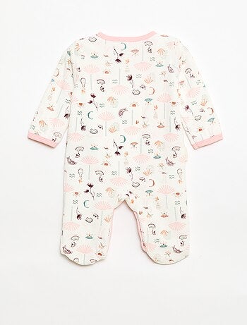 Babygrow em veludo 'Petit Beguin'